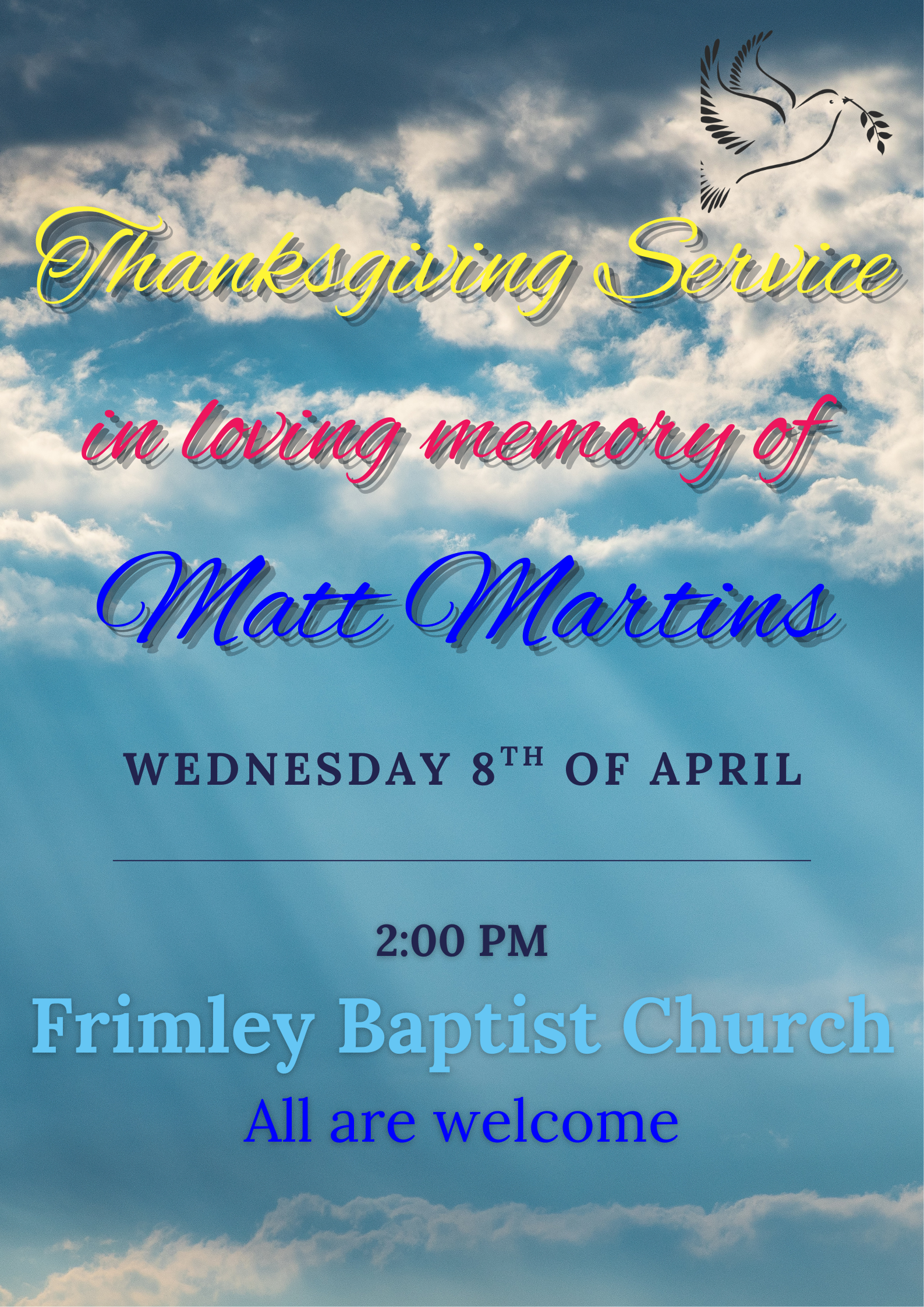 Thanksgiving Service Poster Ma