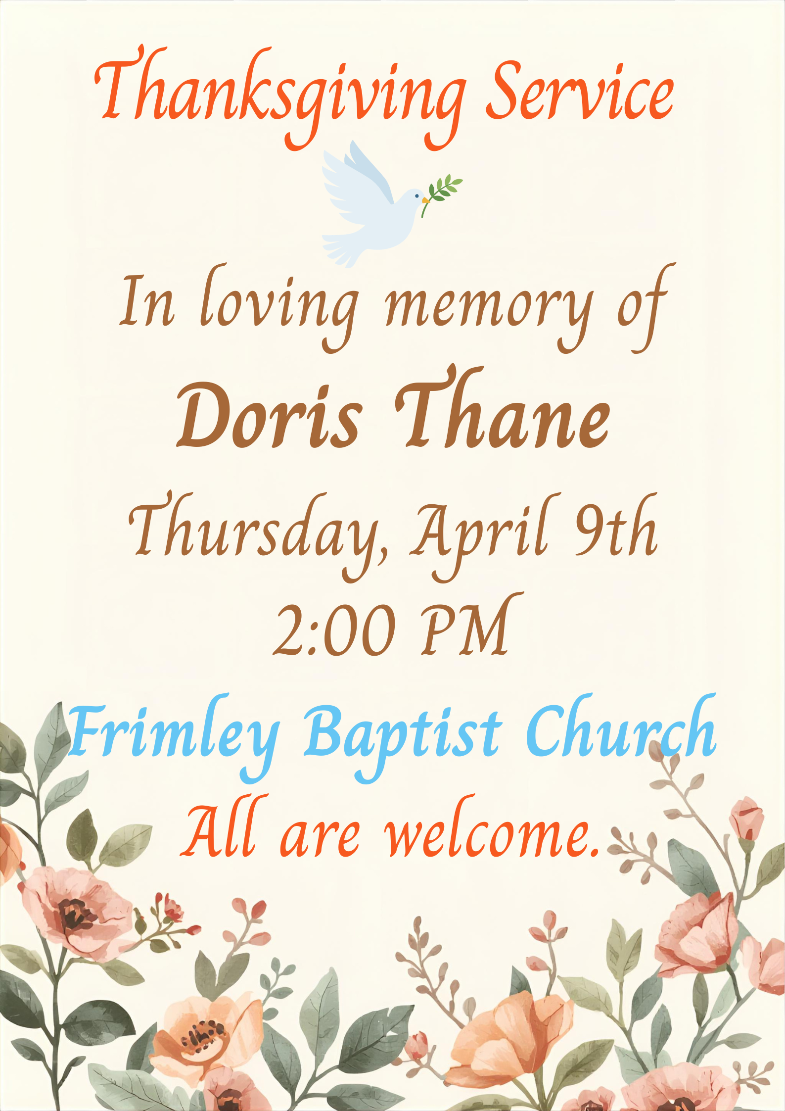 Thanksgiving Service Poster Do