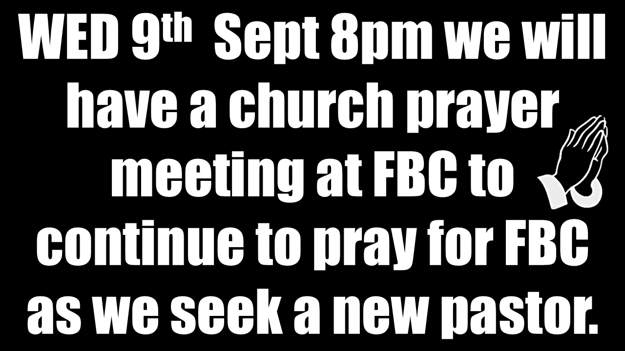 New Pastor Prayer