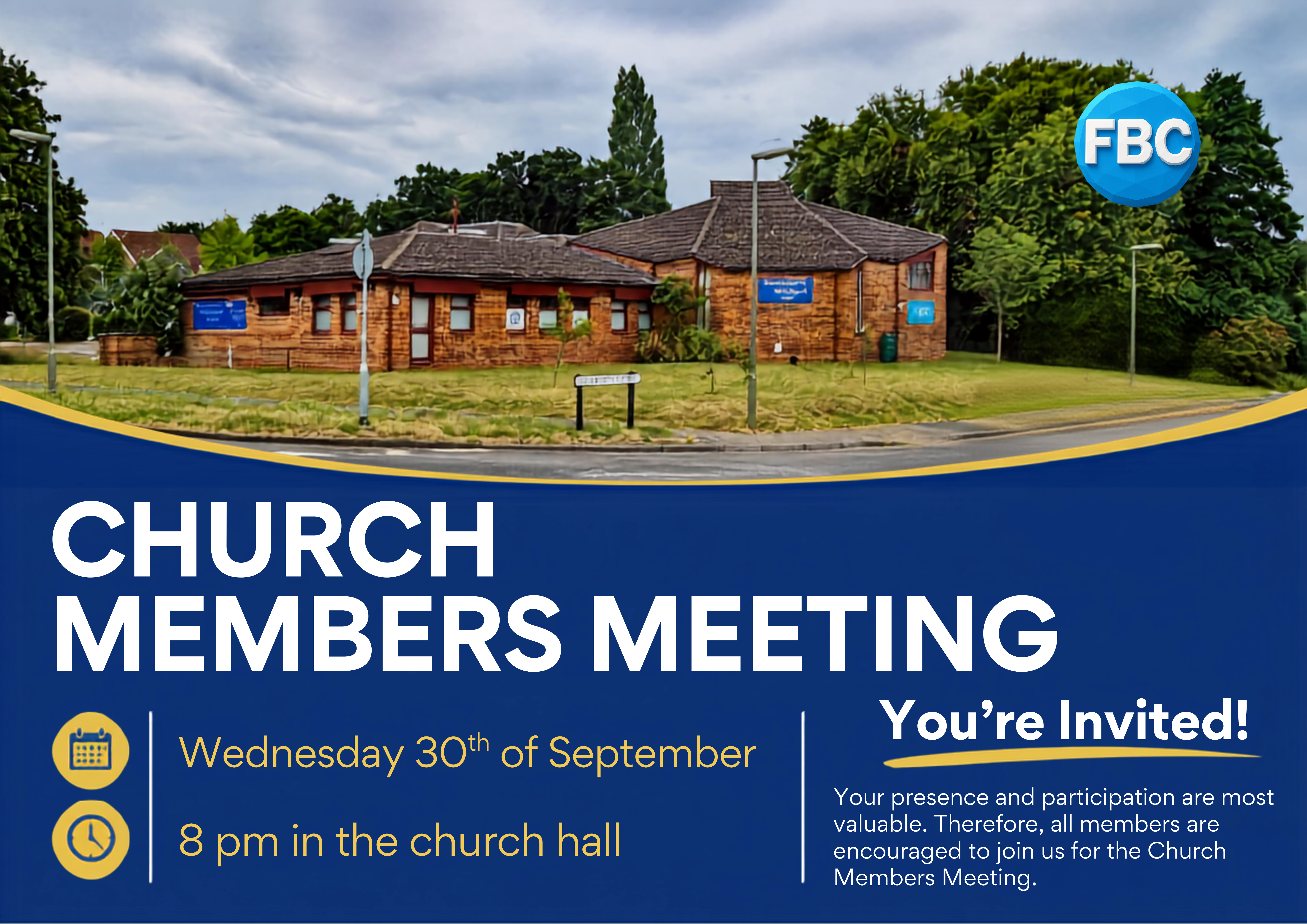 Church Meeting Poster