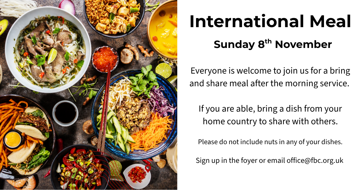 International Meal Day 8th Nov