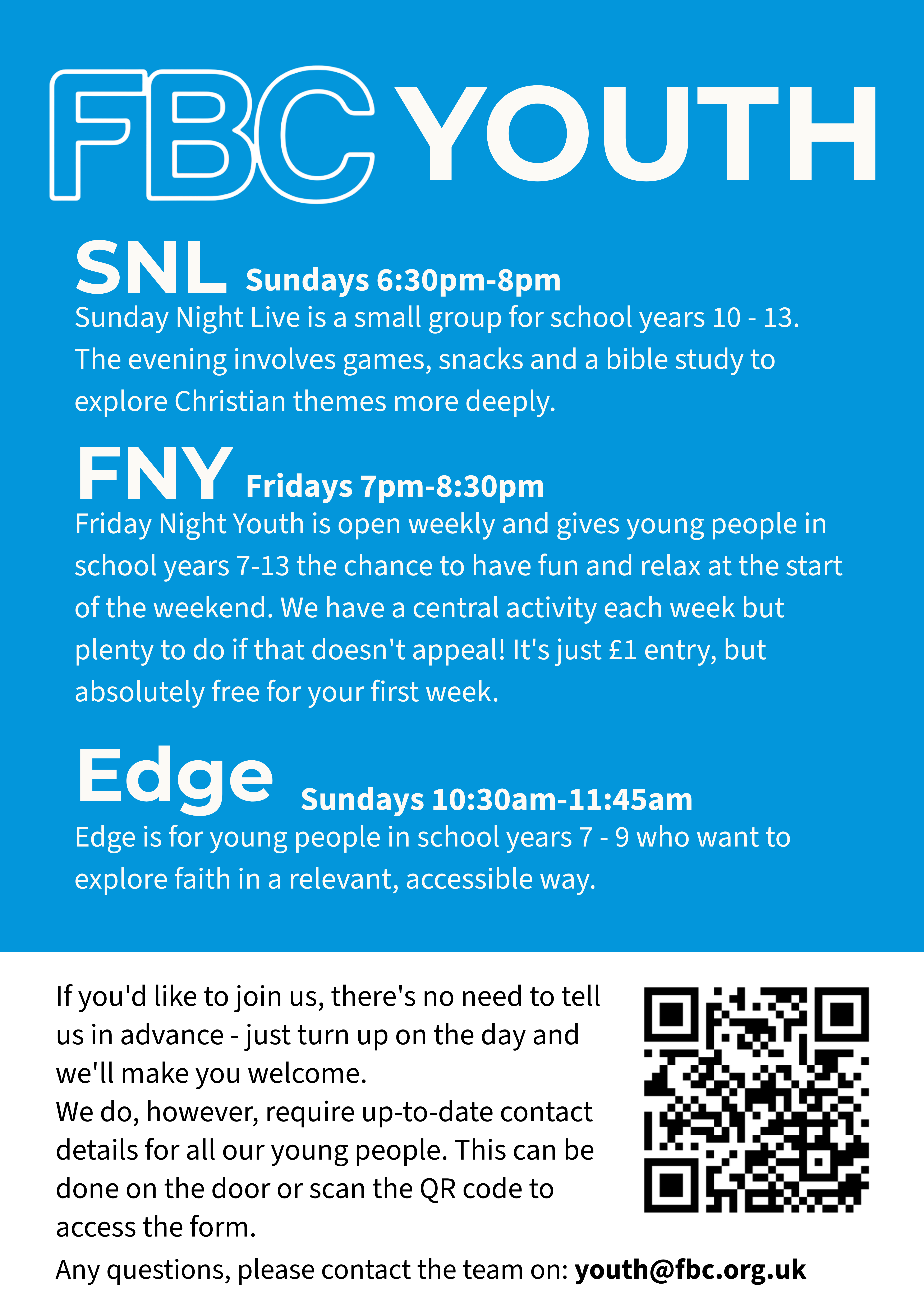 All Youth Groups Flier